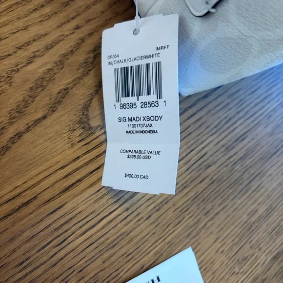 NWT ๐ฒ Coach Madi Crossbody Bag in Chalk Signature Leather - Picture 12 of 13